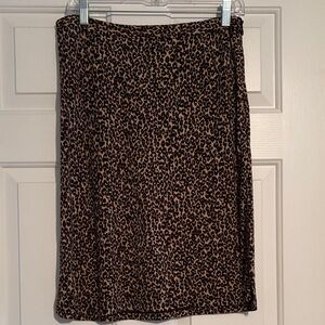 Ann Taylor Black and Brown Pencil Skirt